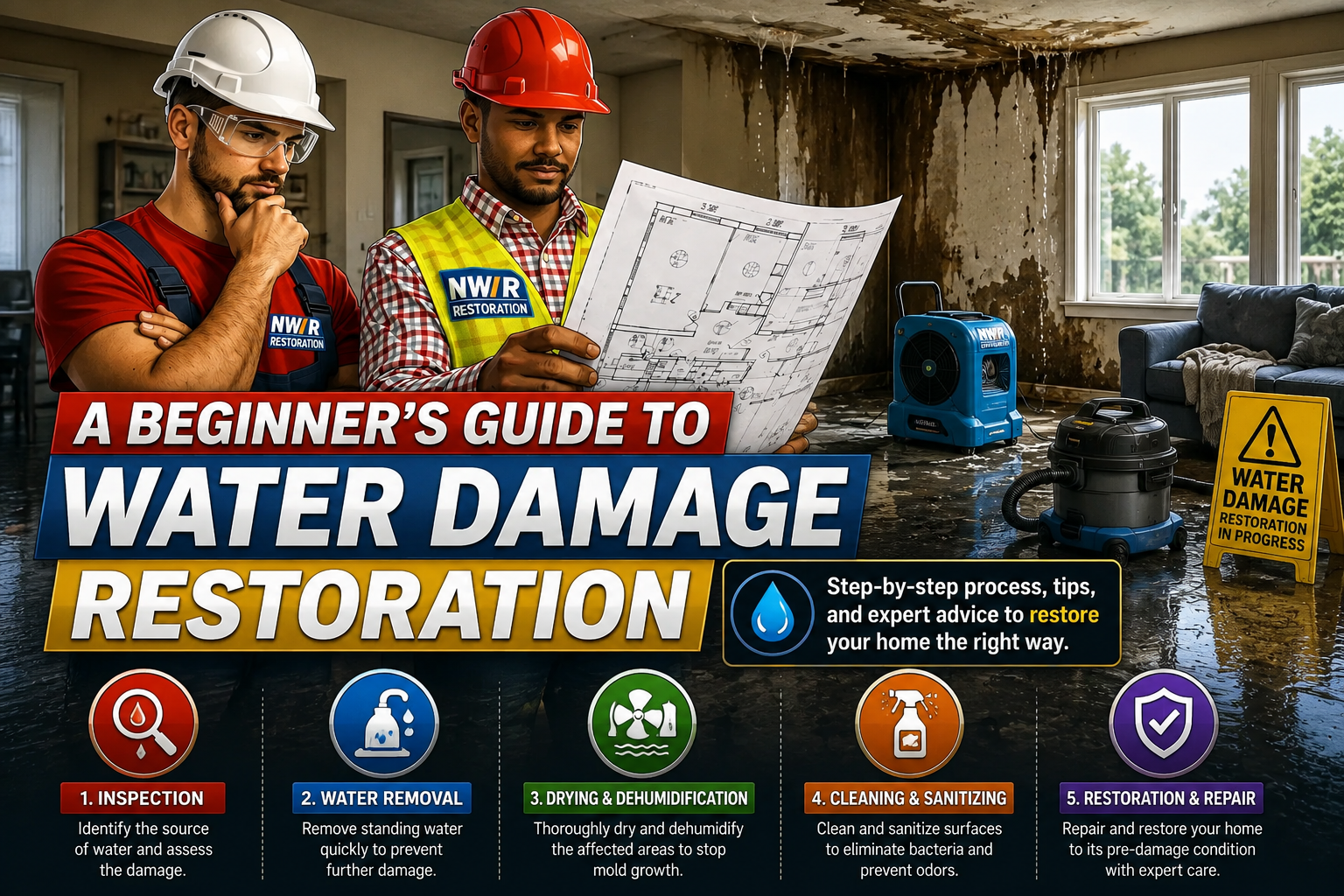 Read more about the article A Beginner’s Guide to Water Damage Restoration